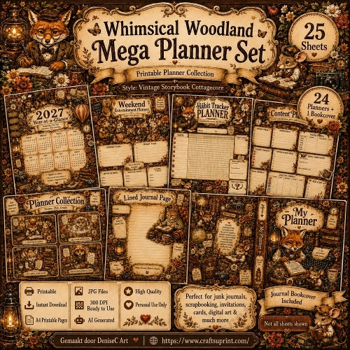 Whimsical Woodland Planner