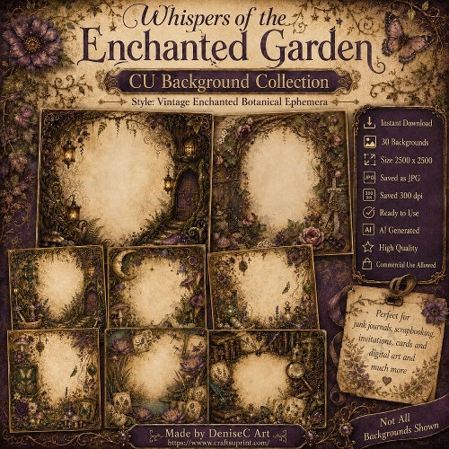  CU Enchanted Garden Backgrounds