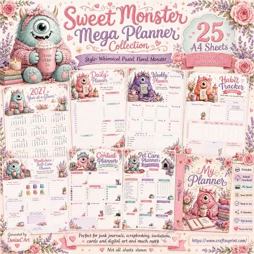 Sweet Monster Planner