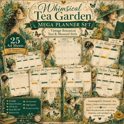 Whimsical Tea Garden Planner