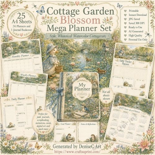 Cottage Garden Blossom Planner