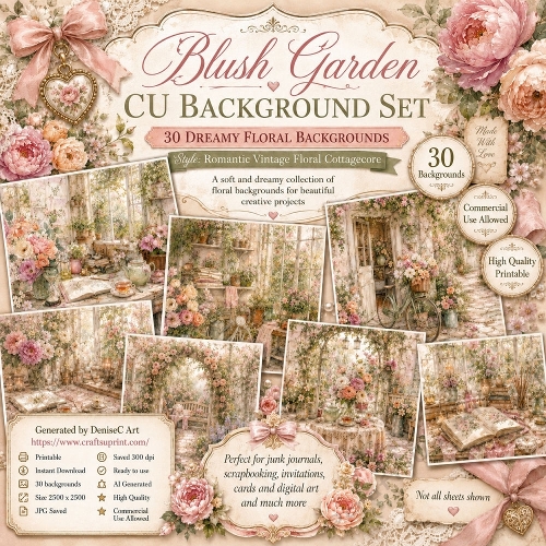 Blush Garden Backgrounds