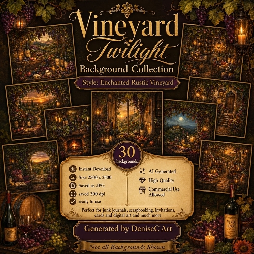 Vineyard Twilight Backgrounds