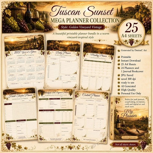 Tuscan Sunset Planner