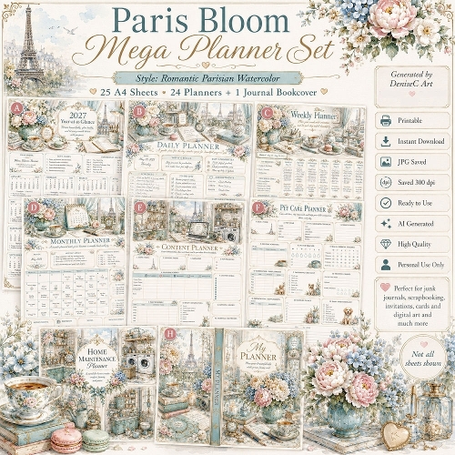 Paris Bloom Planner 
