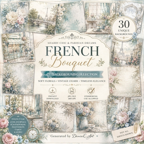 French Bouquet Backgrounds