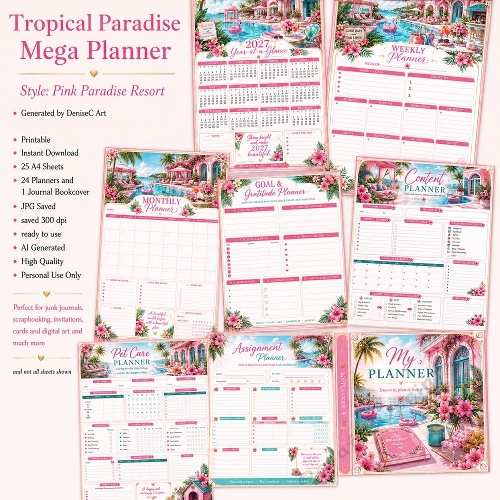 Tropical Paradise Planner