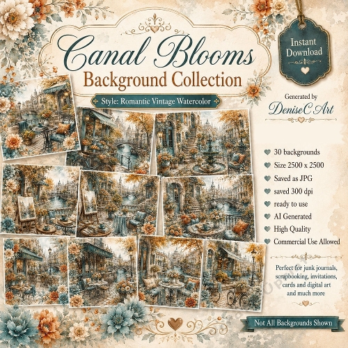 Canal Blooms Backgrounds