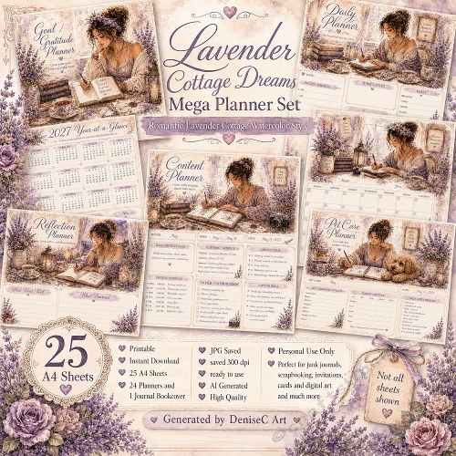 Lavender Cottage Dreams Planner