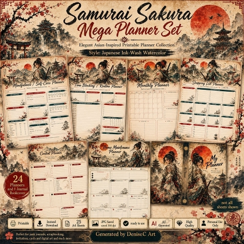  Samurai Sakura Planner
