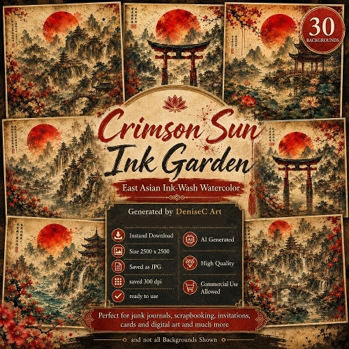 Crimson Sun Backgrounds