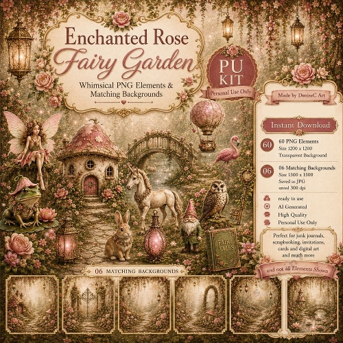 Enchanted Rose Fairy Garden