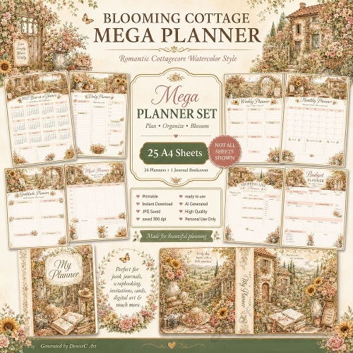 Blooming Cottage Planner 