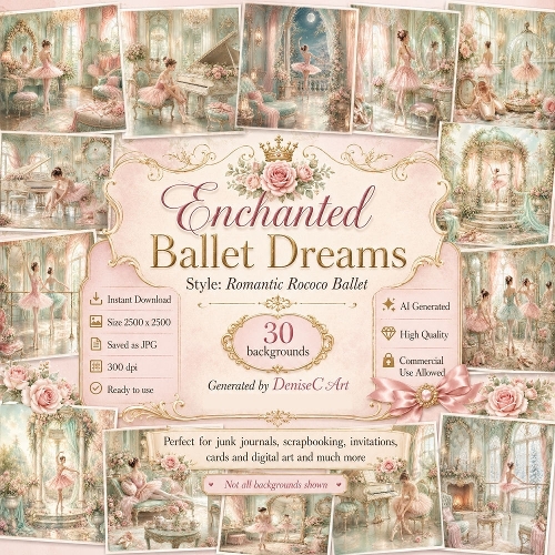 Enchanted Ballet Dreams Backgrounds