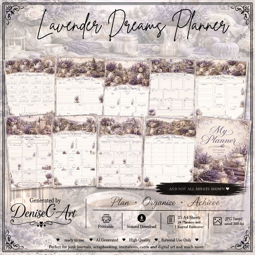 Lavender Dreams Planner 