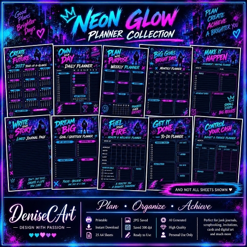 Neon Glow Planner
