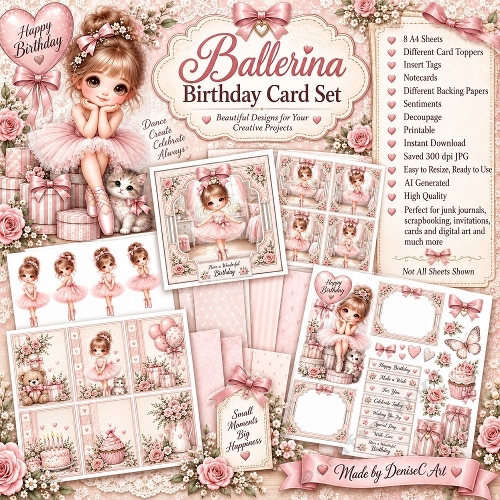 Ballerina Birthday Card Collection