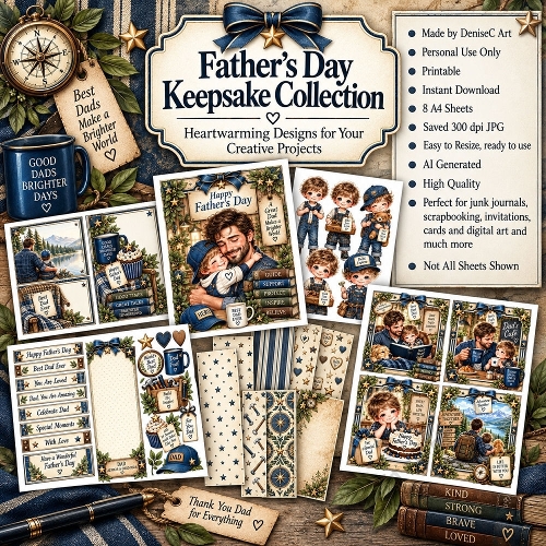 Fathersday Keepsake Cards Collection