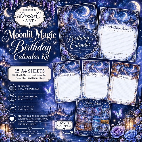 Moonlit Magic Birthday Calendar