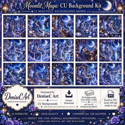 Moonlit Magic Backgrounds