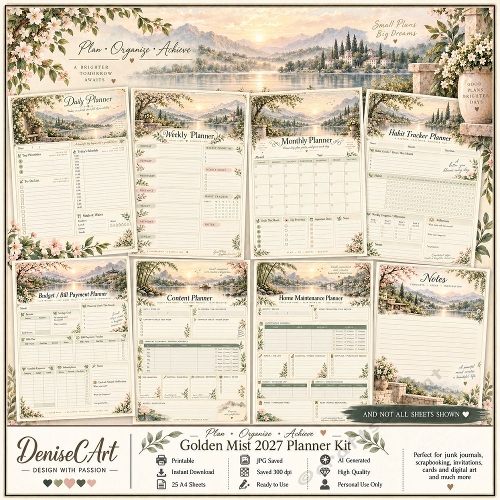 Golden Mist Planner