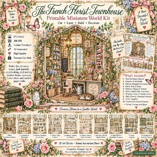Miniature World 16: The French Florist Townhouse