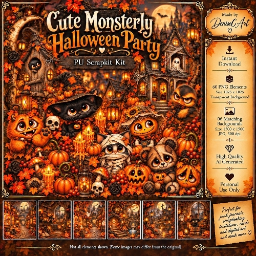 Cute Monsterly Halloween Party