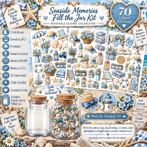  Fill the Jar Kit Seaside Memories