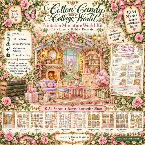  Miniature World 20 Cotton Candy Cottage World