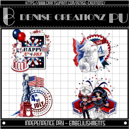 Independence Day Embellishments