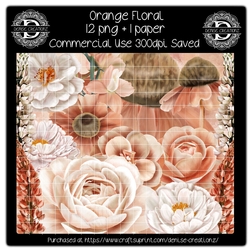 Orange Floral