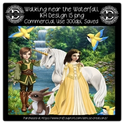 Walking  near the Waterfall