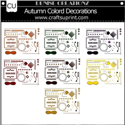 Autumn Colord Decorations Kit