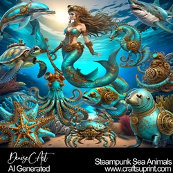 Steampunk Sea Animals