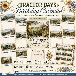 Tractor Time Birthday Calendar