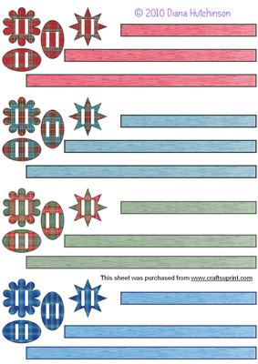 Tartan Brads and Ribbons