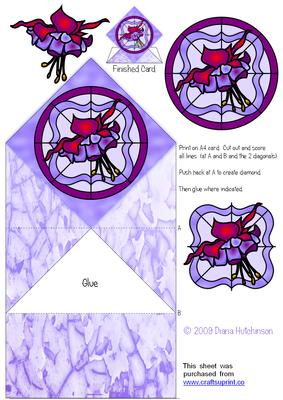 Stained Glass Fuchsia