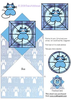 Stained Glass Cat