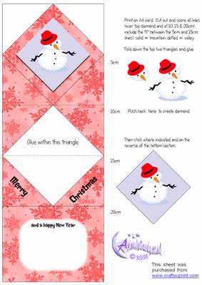 Snowman Diamond Top