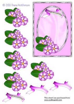Petunias Decoupage