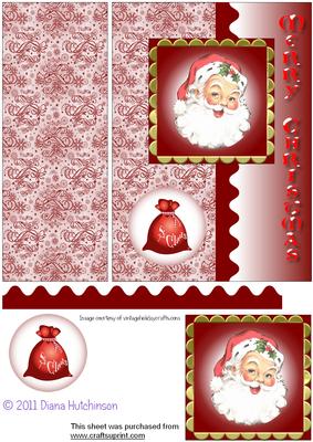 Santa 5x7 Inch Quick Card