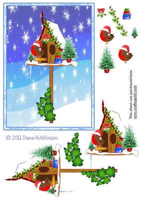 Birdhouse 5x7" Card Front