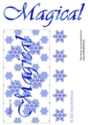Magical Christmas Dl Card Front