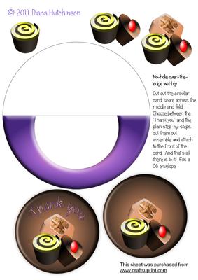 Chocolates Wobble Card