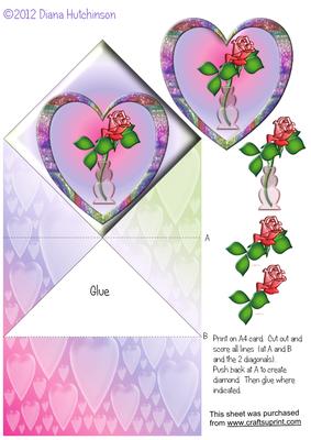 Rose in Vase Valentine