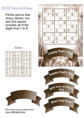 Sudoku Card Front