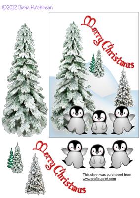 Penquins in the Snow