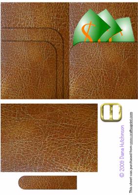 Brown Wallet with Dollars