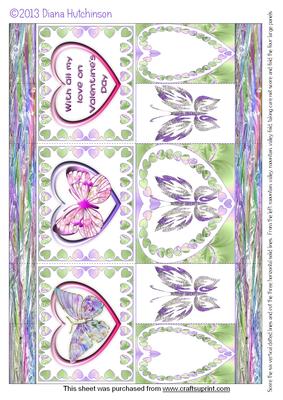 5x7inch Z-fold Butterflies