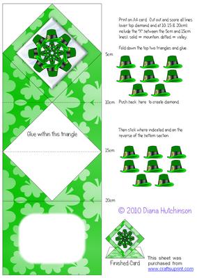 St Patrick's Day Diamond Top